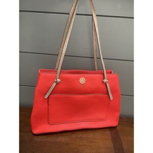 Anne Klein Red Gold Summer Fig handbag shoulder bag women Satchel